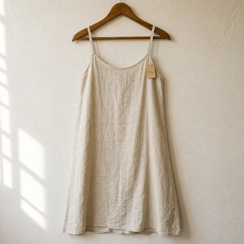 Vestido Midi Linho Cru (peça)